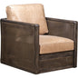 Nassau Leather Comfort Swivel Chair - LOOMLAN - Olivia + Quinn - Club Chairs