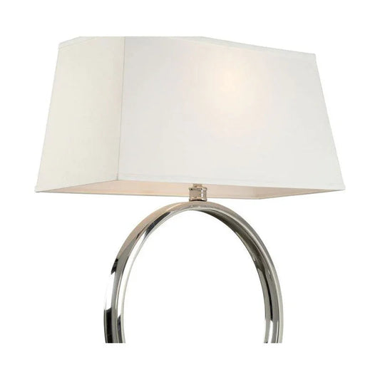 Natalie Polished Nickel Finish Table Lamp - LOOMLAN - Wildwood - Table Lamps