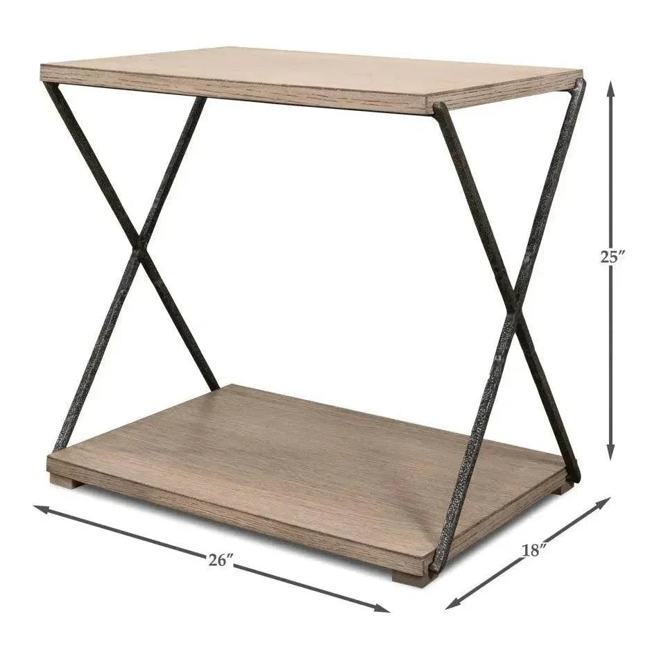 Nathanial Side Table - LOOMLAN - Sarreid - Side Tables