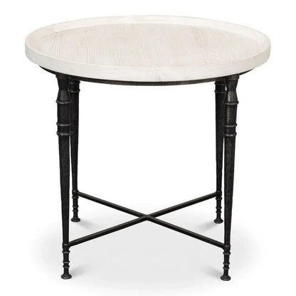 Nathaniel Elegance Side Table - LOOMLAN - Sarreid - Side Tables