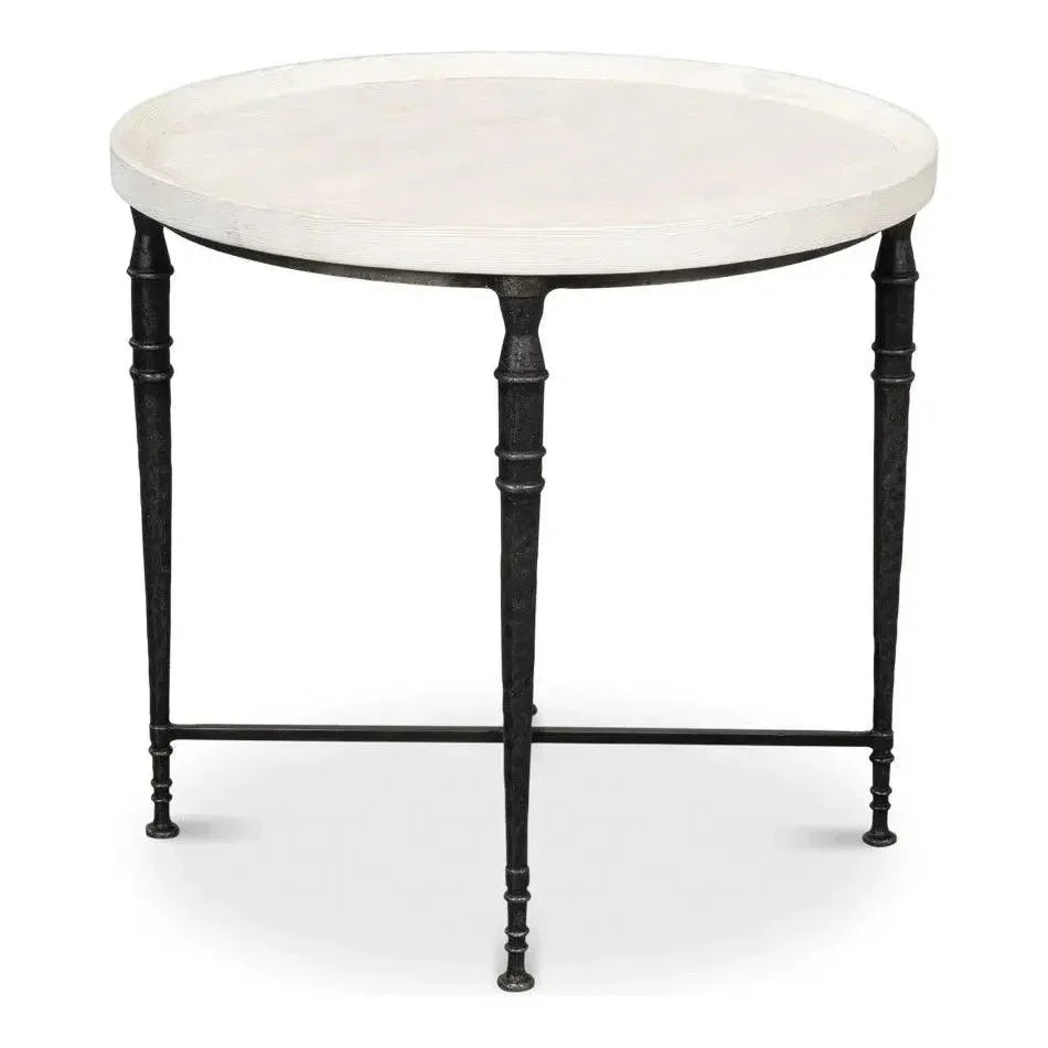 Nathaniel Elegance Side Table - LOOMLAN - Sarreid - Side Tables