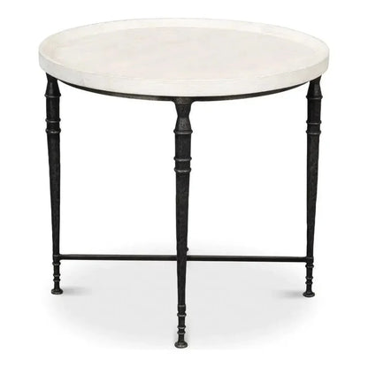 Nathaniel Elegance Side Table - LOOMLAN - Sarreid - Side Tables