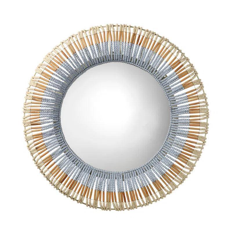 Native Beaded Mirror - LOOMLAN - Jamie Young - Wall Mirrors