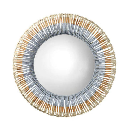 Native Beaded Mirror - LOOMLAN - Jamie Young - Wall Mirrors