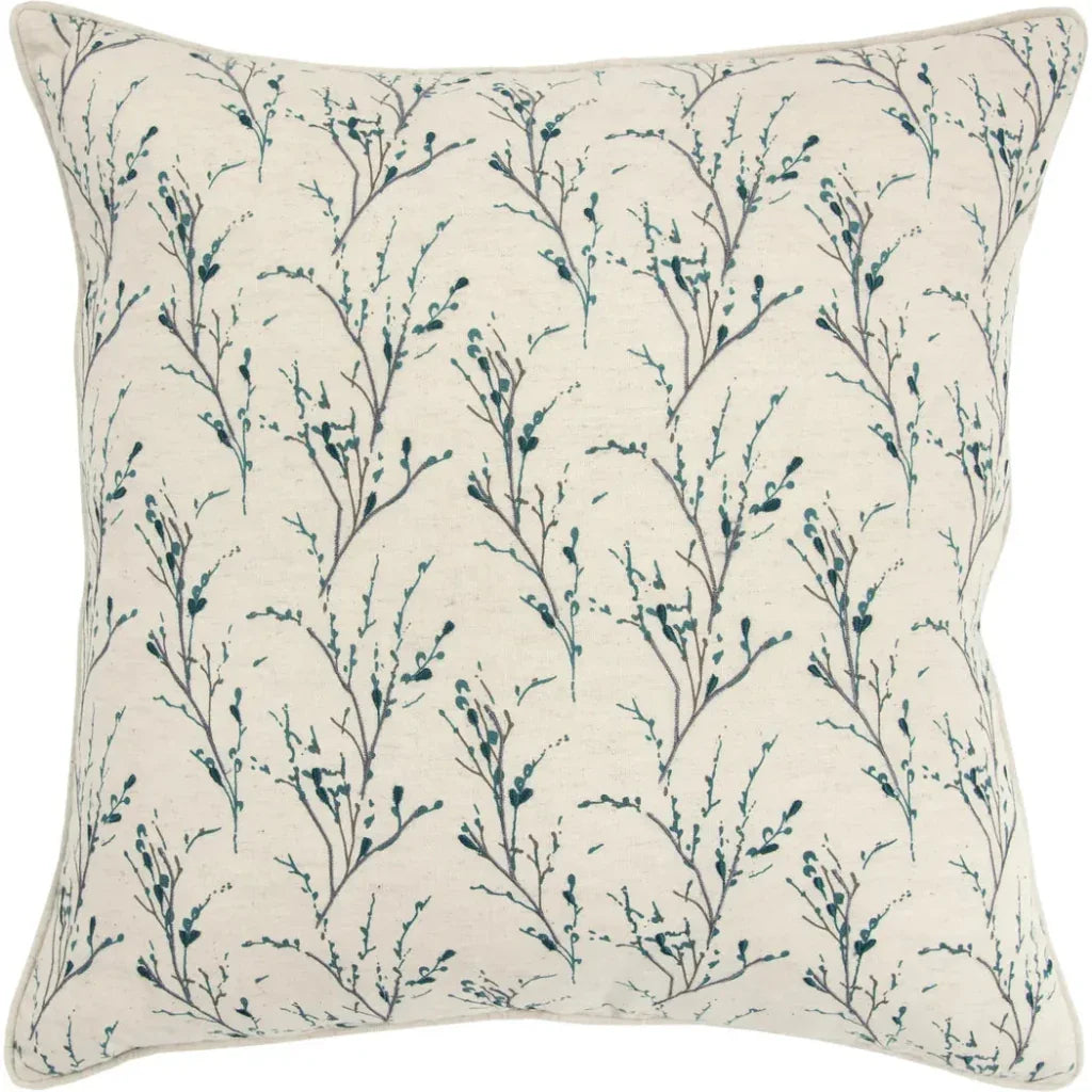 Natural Ady Floral Throw Pillow Down Insert - LOOMLAN - LOOMLAN - Throw Pillows