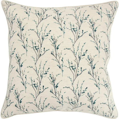 Natural Ady Floral Throw Pillow Down Insert - LOOMLAN - LOOMLAN - Throw Pillows