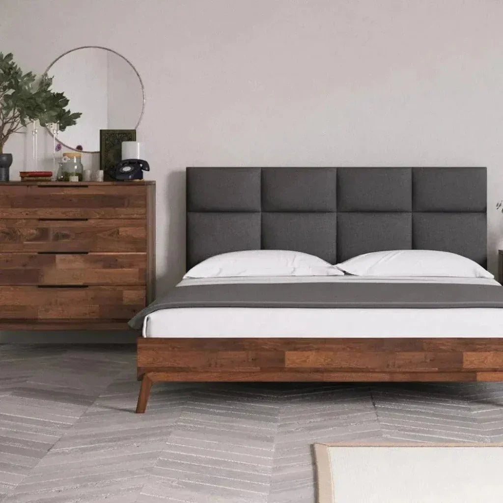 Natural Brown Solid Wood Remix 6 Drawer Dresser - LOOMLAN - LH Imports - Dressers