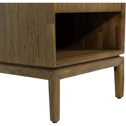 Natural Brown Solid Wood West Nightstand - LOOMLAN - LH Imports - Nightstands