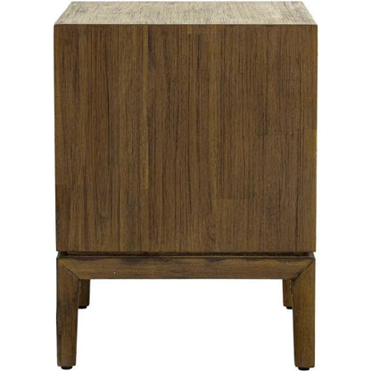 Natural Brown Solid Wood West Nightstand - LOOMLAN - LH Imports - Nightstands
