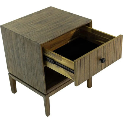 Natural Brown Solid Wood West Nightstand - LOOMLAN - LH Imports - Nightstands