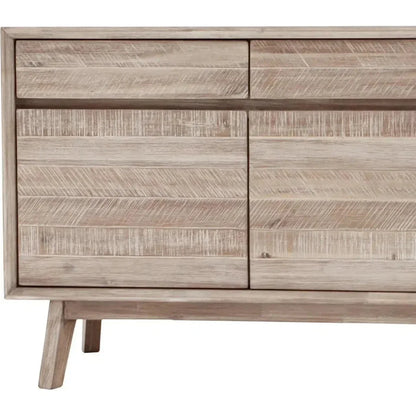 Natural Brown SolidWood Sideboard Drawers - LOOMLAN - LH Imports - Sideboards