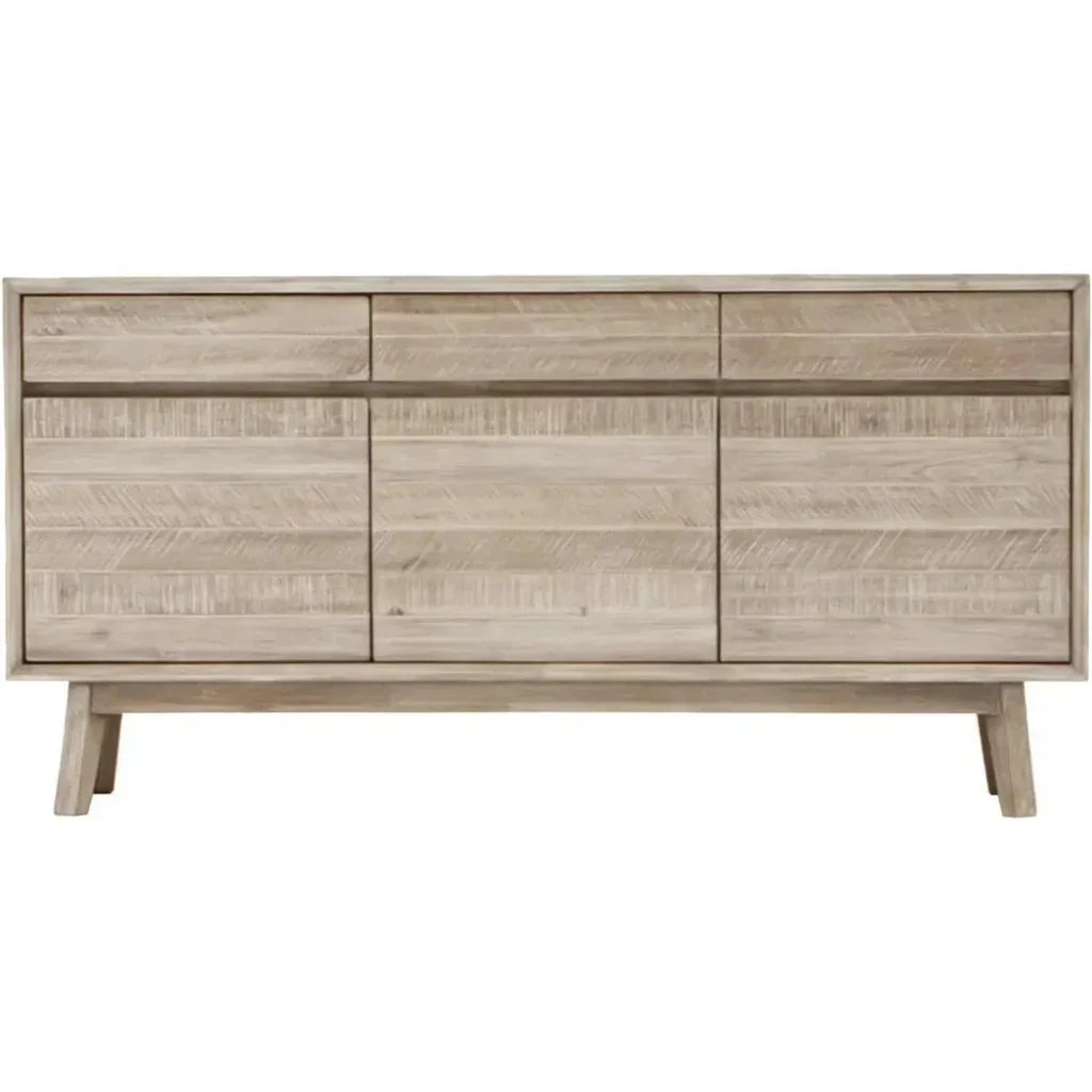 Natural Brown SolidWood Sideboard Drawers - LOOMLAN - LH Imports - Sideboards
