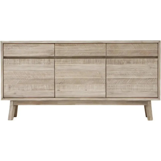 Natural Brown SolidWood Sideboard Drawers - LOOMLAN - LH Imports - Sideboards