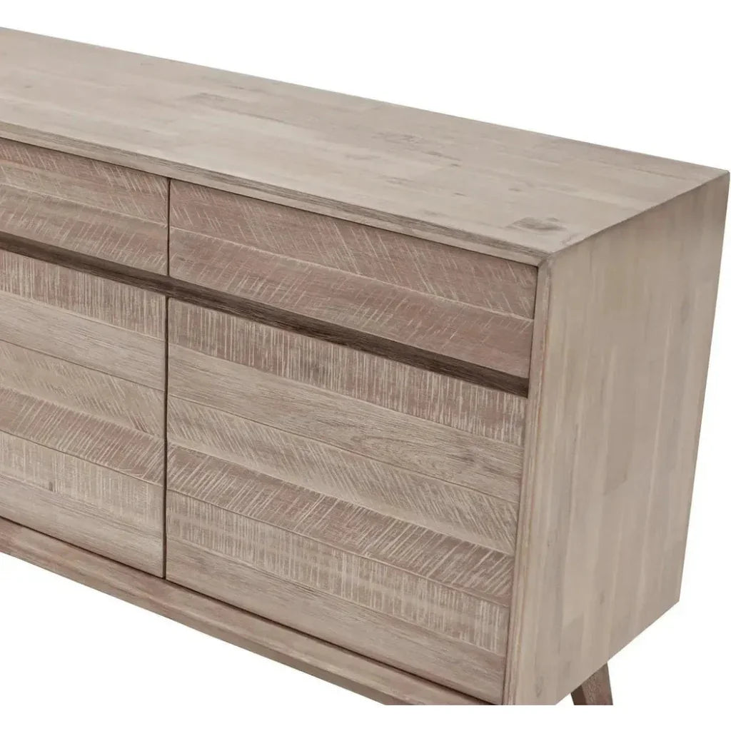 Natural Brown SolidWood Sideboard Drawers - LOOMLAN - LH Imports - Sideboards
