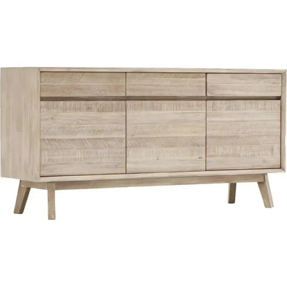 Natural Brown SolidWood Sideboard Drawers - LOOMLAN - LH Imports - Sideboards