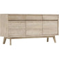 Natural Brown SolidWood Sideboard Drawers - LOOMLAN - LH Imports - Sideboards
