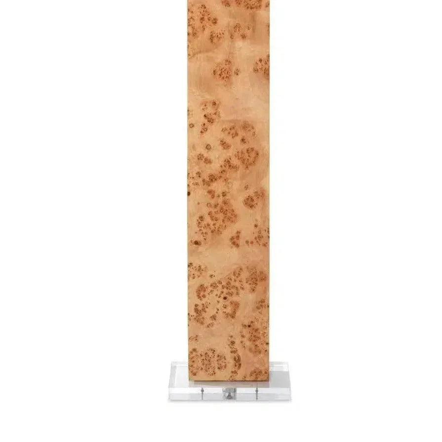 Natural Burl Wood 63" Parallel Floor Lamp-Floor Lamps-Jamie Young-LOOMLAN