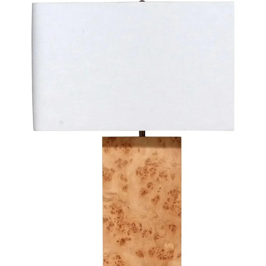 Natural Burl Wood 63" Parallel Floor Lamp-Floor Lamps-Jamie Young-LOOMLAN