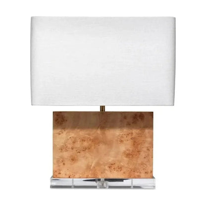Natural Burl Wood Parallel Table Lamp - LOOMLAN - Jamie Young - Table Lamps
