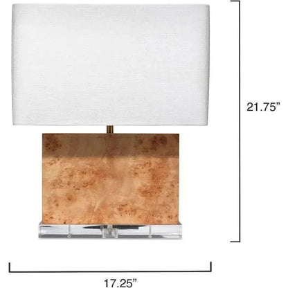 Natural Burl Wood Parallel Table Lamp - LOOMLAN - Jamie Young - Table Lamps