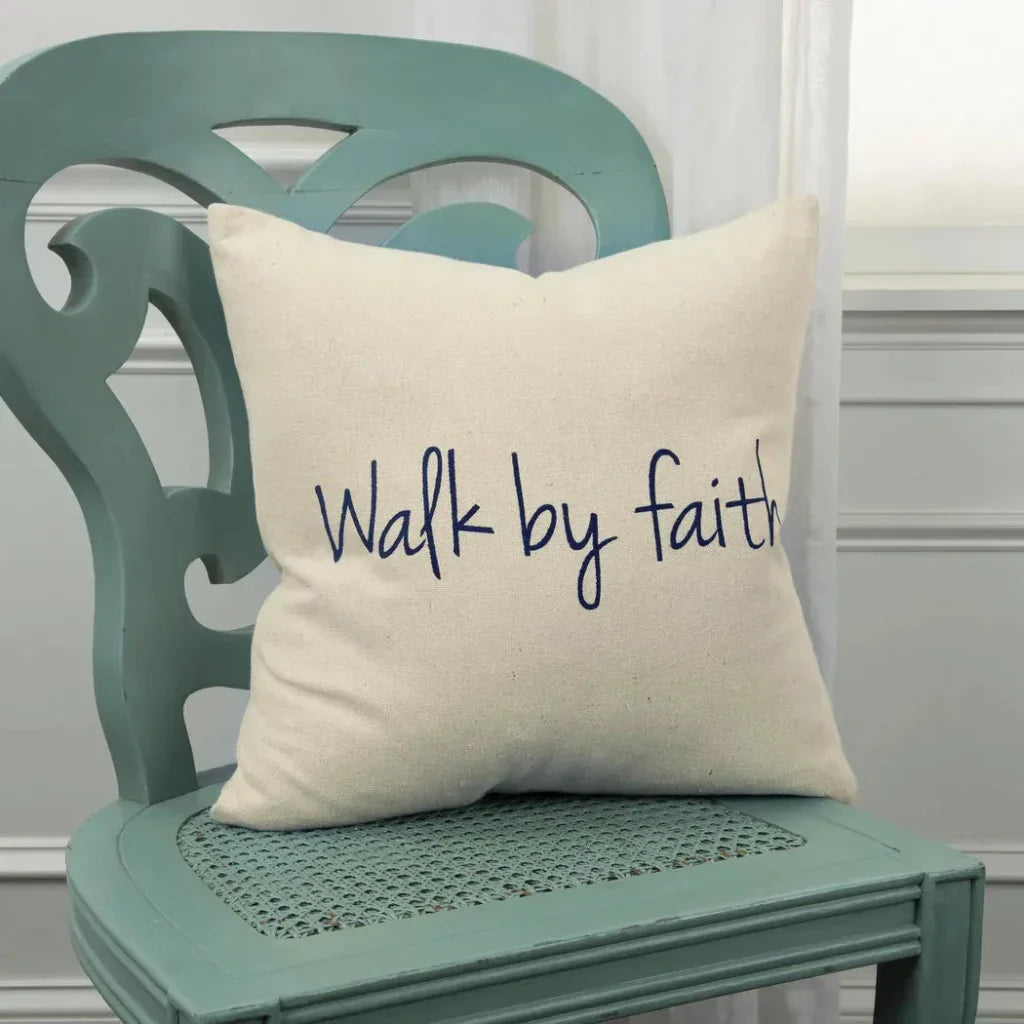 Natural Faith Square Throw Pillow Cover Insert - LOOMLAN - LOOMLAN - Throw Pillows