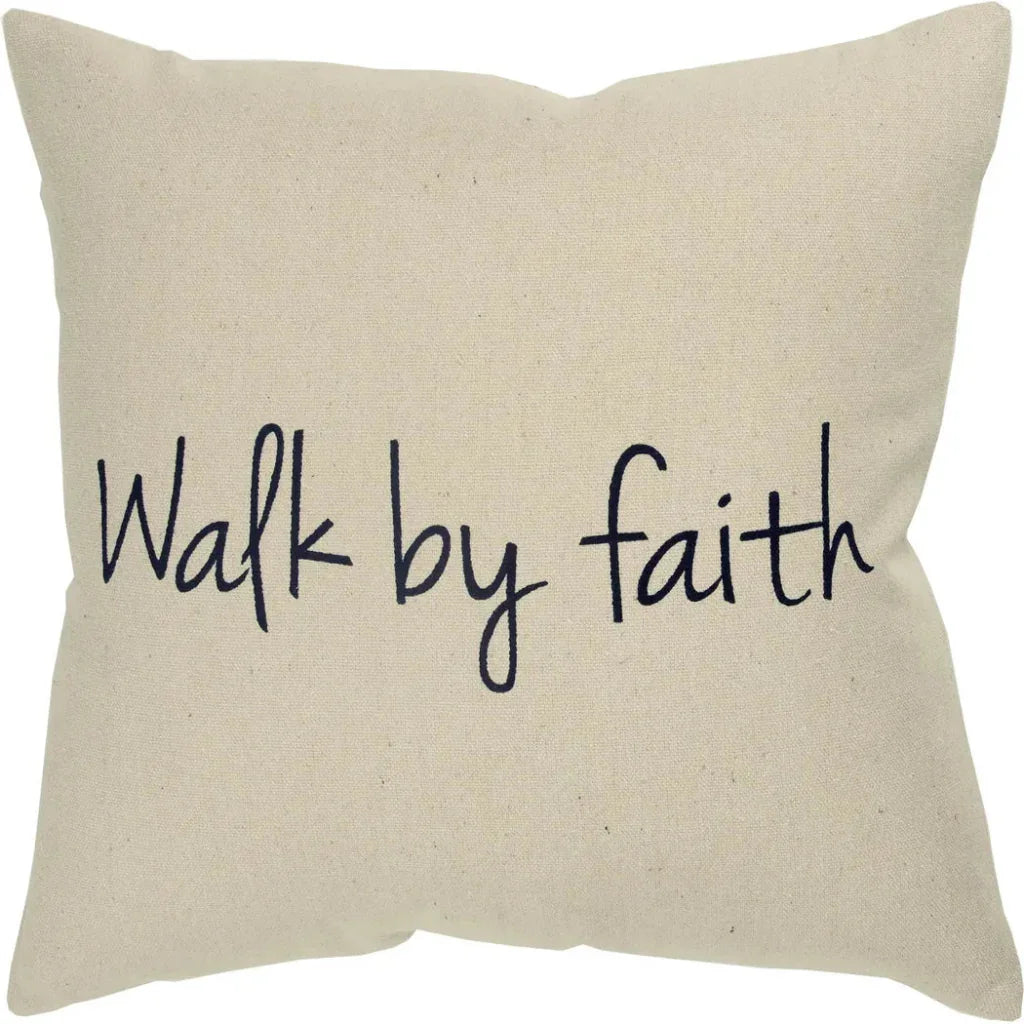 Natural Faith Square Throw Pillow Cover Insert - LOOMLAN - LOOMLAN - Throw Pillows