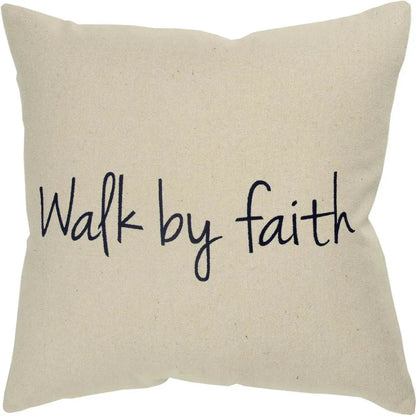 Natural Faith Square Throw Pillow Cover Insert - LOOMLAN - LOOMLAN - Throw Pillows