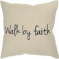 Natural Faith Square Throw Pillow Cover Insert - LOOMLAN - LOOMLAN - Throw Pillows