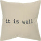 Natural Faith Throw Pillow Cover With Insert - LOOMLAN - LOOMLAN - Throw Pillows