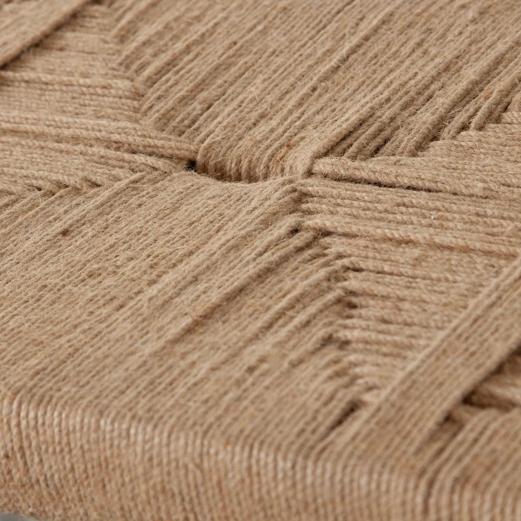 Natural Jute Woven Dining Bench - LOOMLAN - Diamond Sofa - Dining Benches