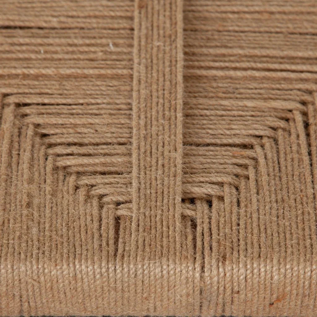 Natural Jute Woven Dining Bench - LOOMLAN - Diamond Sofa - Dining Benches