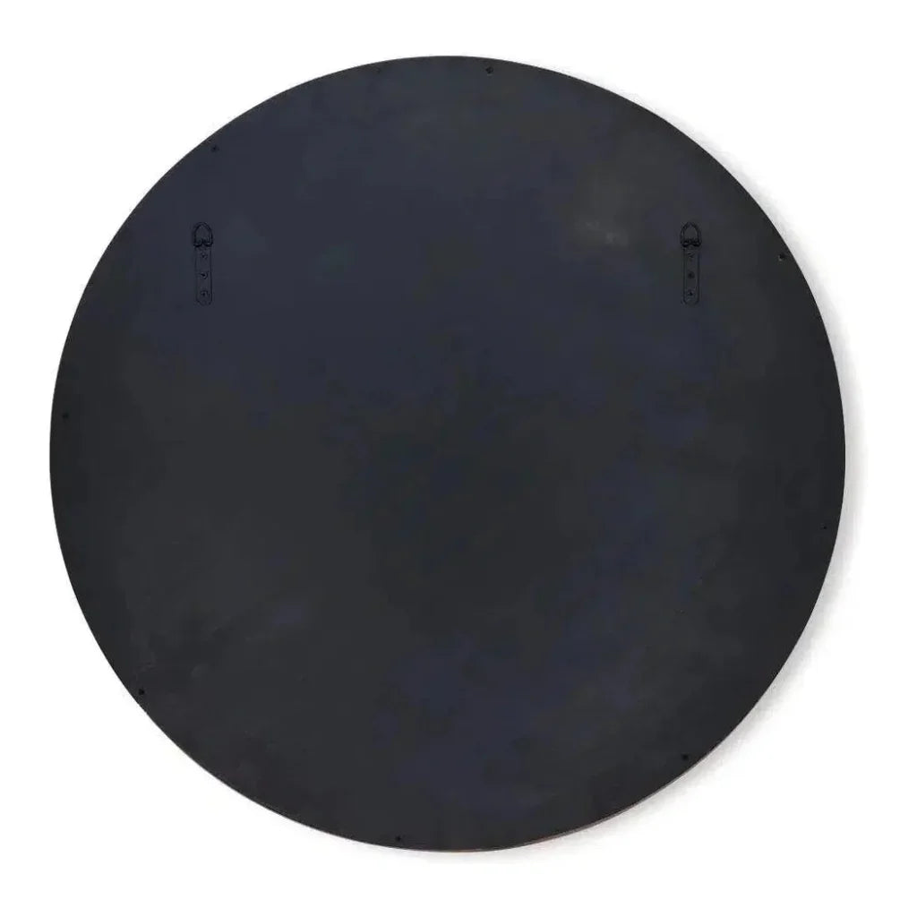 Natural Mango Wood Organic Round Wall Mirror - LOOMLAN - Jamie Young - Wall Mirrors