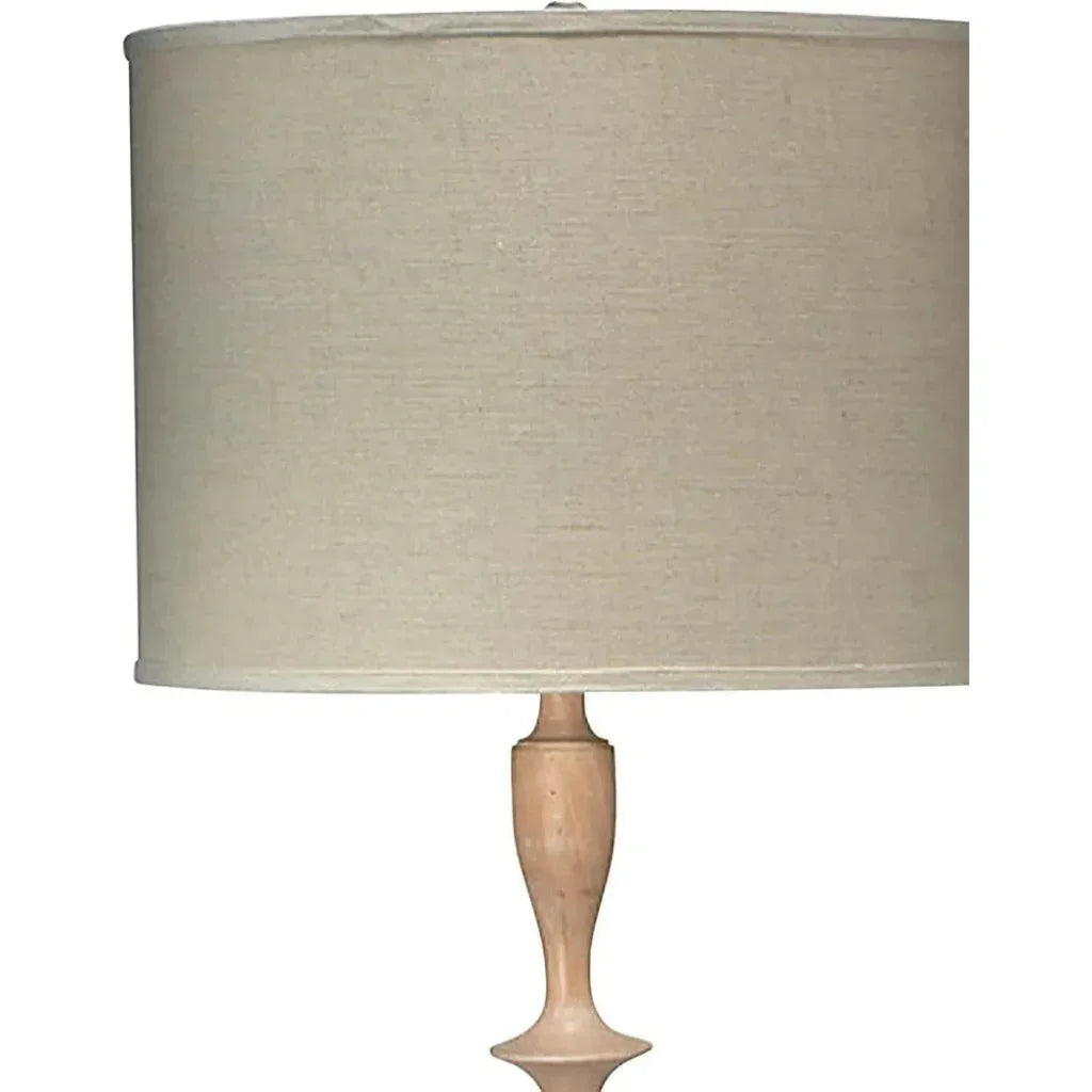 Natural Mango Wood Petite Paro Floor Lamp-Floor Lamps-Jamie Young-LOOMLAN