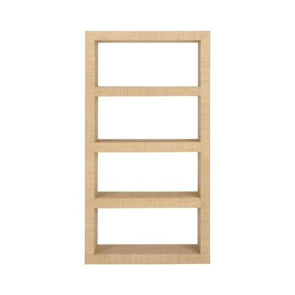 Natural Raffia Warp Brown Etagere-Etageres-Chelsea House-LOOMLAN