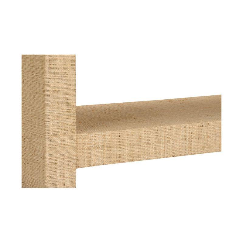 Natural Raffia Warp Brown Etagere-Etageres-Chelsea House-LOOMLAN