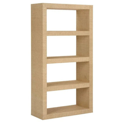 Natural Raffia Warp Brown Etagere-Etageres-Chelsea House-LOOMLAN