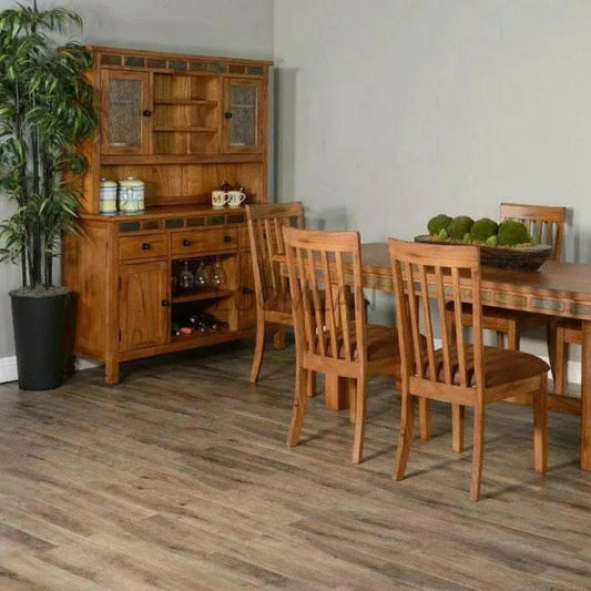 Natural Rustic Buffet With Hatch - LOOMLAN - Sunny D - Buffets & Curios