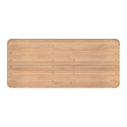 Natural Teak Outdoor Dining Table-Outdoor Dining Tables-Sunset West-LOOMLAN