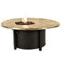 Nature's Wood Round Firepit Table-Outdoor Fire Tables-Castelle-LOOMLAN