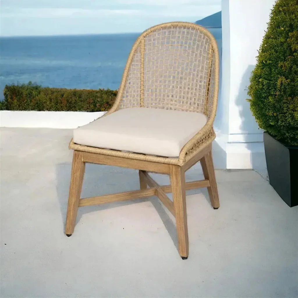 Nautilus Dining Chair 2PC Natural Outdoor-Outdoor Dining Chairs-Seasonal Living-LOOMLAN