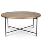 Navi Reclaimed Cast Aluminum Round Coffee Table - LOOMLAN - Urbia - Coffee Tables