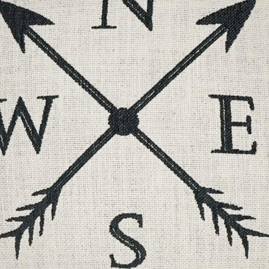 Navigation Novelty Black Large Throw Pillow Insert - LOOMLAN - D.V. Kap - Throw Pillows