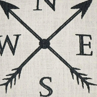 Navigation Novelty Black Large Throw Pillow Insert - LOOMLAN - D.V. Kap - Throw Pillows