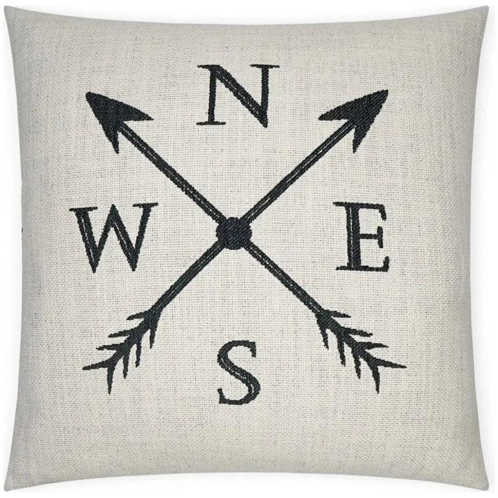 Navigation Novelty Black Large Throw Pillow Insert - LOOMLAN - D.V. Kap - Throw Pillows