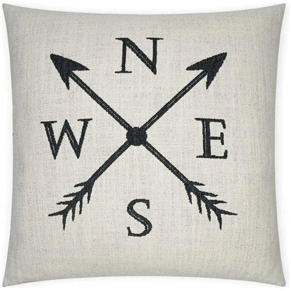 Navigation Novelty Black Large Throw Pillow Insert - LOOMLAN - D.V. Kap - Throw Pillows