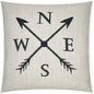 Navigation Novelty Black Large Throw Pillow Insert - LOOMLAN - D.V. Kap - Throw Pillows