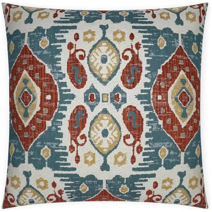 Navone Heirloom Red Teal Large Throw Pillow Insert - LOOMLAN - D.V. Kap - Throw Pillows
