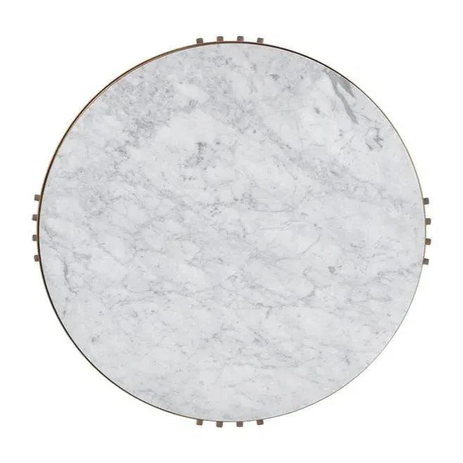 Naxos Coffee Table Marble Top & Glass Shelf - LOOMLAN - SUNPAN - Coffee Tables