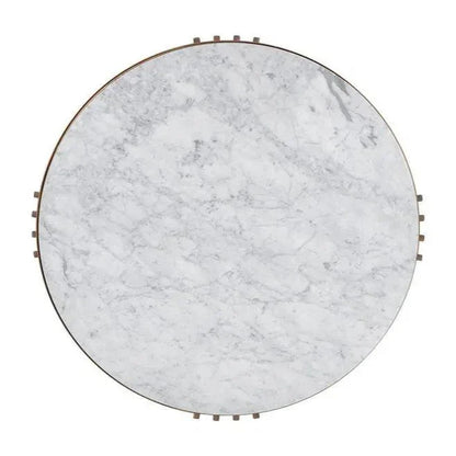 Naxos Coffee Table Marble Top & Glass Shelf - LOOMLAN - SUNPAN - Coffee Tables