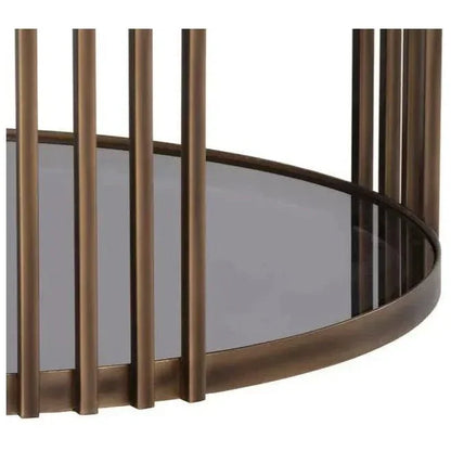 Naxos Coffee Table Marble Top & Glass Shelf - LOOMLAN - SUNPAN - Coffee Tables